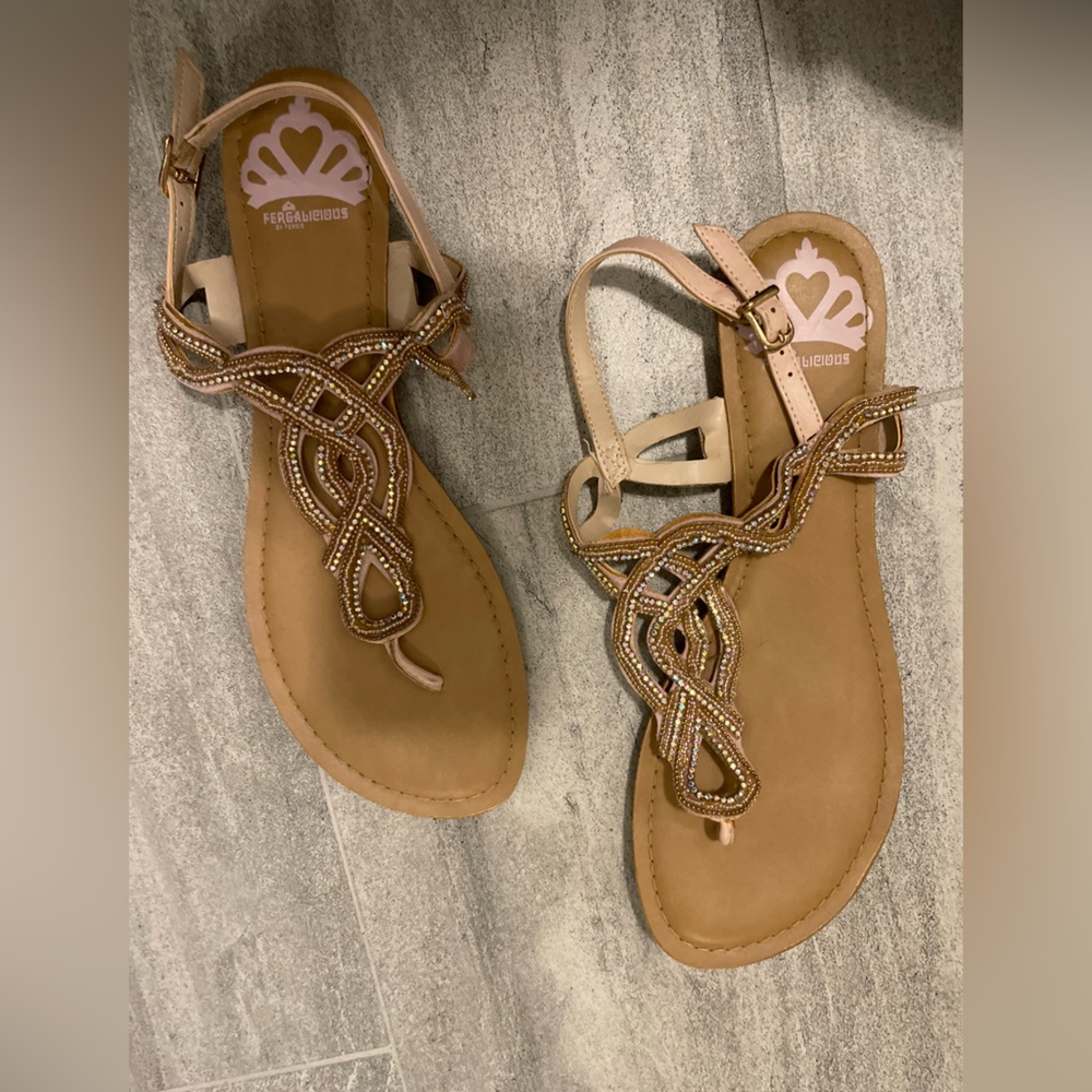 Fergulious Sequin Sandals- NWOT
